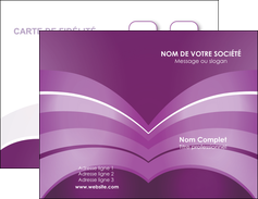 imprimerie carte de visite web design abstrait violet violette MLIG88351