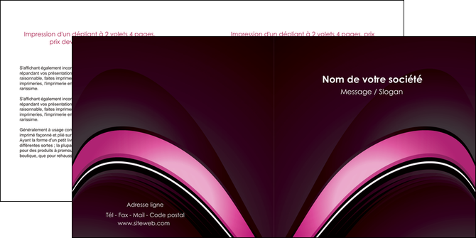 imprimer depliant 2 volets  4 pages  web design texture contexture structure MIDLU88659