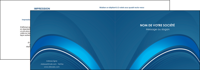 creer modele en ligne depliant 2 volets  4 pages  web design texture contexture structure MLGI88749