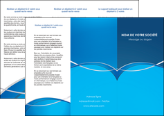 faire depliant 3 volets  6 pages  web design texture contexture structure MIF88949