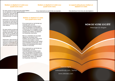 cree depliant 3 volets  6 pages  web design texture contexture structure MIF89123