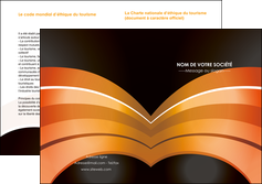 modele depliant 2 volets  4 pages  web design texture contexture structure MIF89137