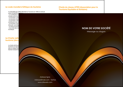 modele depliant 2 volets  4 pages  web design texture contexture structure MLGI89491