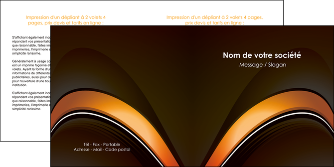 faire modele a imprimer depliant 2 volets  4 pages  web design texture contexture structure MLGI89515
