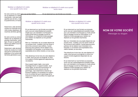 faire depliant 3 volets  6 pages  web design texture contexture structure MIFCH90055