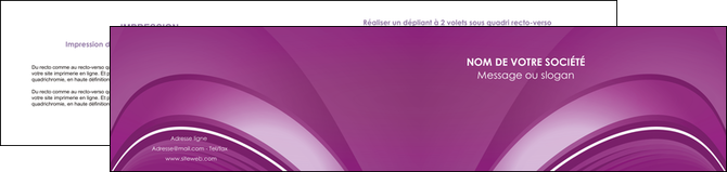 faire depliant 2 volets  4 pages  web design texture contexture structure MIFCH90065