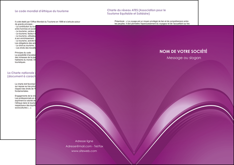 creer modele en ligne depliant 2 volets  4 pages  web design texture contexture structure MIFCH90069