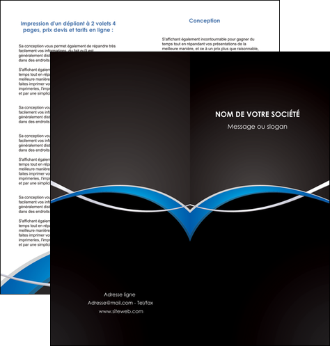 realiser depliant 2 volets  4 pages  reseaux texture contexture structure MFLUOO90867