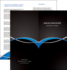 realiser depliant 2 volets  4 pages  reseaux texture contexture structure MFLUOO90867
