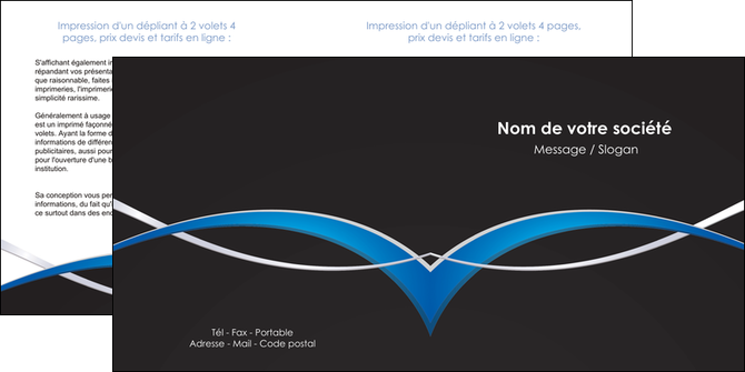 modele en ligne depliant 2 volets  4 pages  reseaux texture contexture structure MFLUOO90869