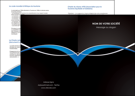 exemple depliant 2 volets  4 pages  reseaux texture contexture structure MFLUOO90879