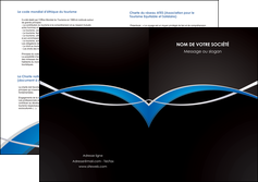 exemple depliant 2 volets  4 pages  reseaux texture contexture structure MFLUOO90879