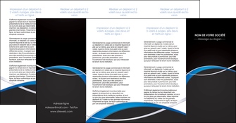 cree depliant 4 volets  8 pages  reseaux texture contexture structure MFLUOO90905