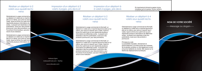 faire modele a imprimer depliant 4 volets  8 pages  reseaux texture contexture structure MFLUOO90907