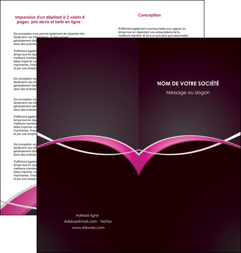 modele en ligne depliant 2 volets  4 pages  web design texture contexture structure MLGI90971