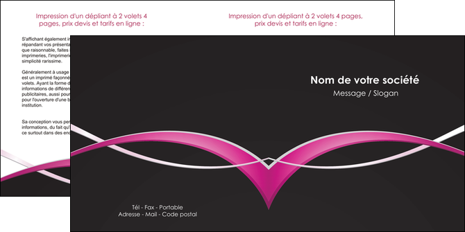 imprimer depliant 2 volets  4 pages  web design texture contexture structure MLGI90973