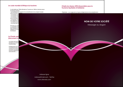 impression depliant 2 volets  4 pages  web design texture contexture structure MLGI90983