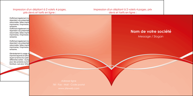 personnaliser maquette depliant 2 volets  4 pages  web design texture contexture abstrait MID91449