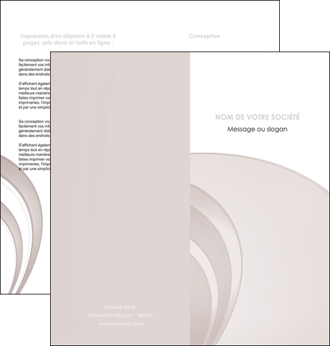 faire modele a imprimer depliant 2 volets  4 pages  web design texture contexture structure MIDBE92413