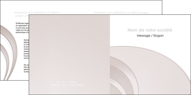 imprimerie depliant 2 volets  4 pages  web design texture contexture structure MIDBE92415