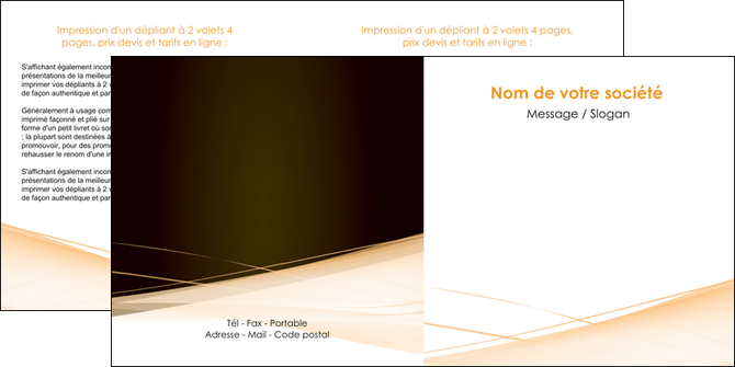 cree depliant 2 volets  4 pages  web design texture contexture structure MIDLU93005
