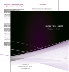 cree depliant 2 volets  4 pages  reseaux texture contexture structure MIDLU93079