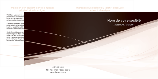 imprimer depliant 2 volets  4 pages  web design texture contexture structure MIDLU93471