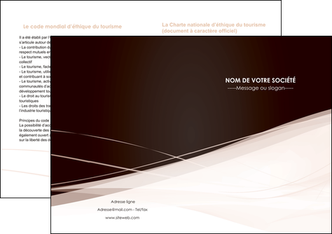 realiser depliant 2 volets  4 pages  web design texture contexture structure MIDLU93481