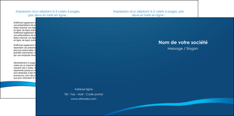 faire depliant 2 volets  4 pages  web design texture contexture structure MIDLU93505