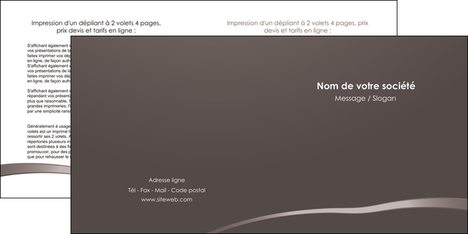 modele depliant 2 volets  4 pages  web design texture contexture structure MIDLU93557