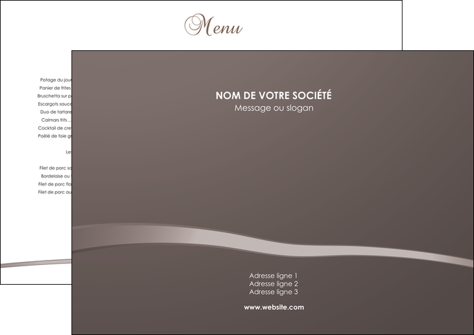 imprimer set de table metiers de la cuisine menu set de table set de table menu MIDLU93587