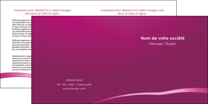 faire modele a imprimer depliant 2 volets  4 pages  web design texture contexture structure MFLUOO93609