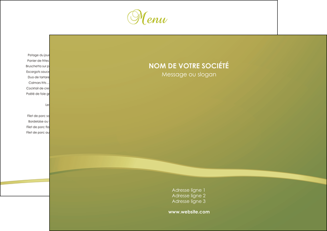 cree set de table metiers de la cuisine set de table set de table publicitaire restaurant MIDLU93691