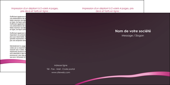 faire depliant 2 volets  4 pages  web design texture contexture structure MIDLU93829