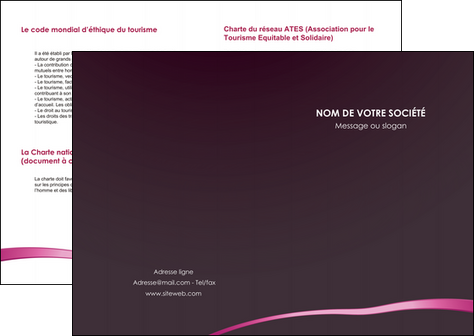 faire depliant 2 volets  4 pages  web design texture contexture structure MIDLU93853
