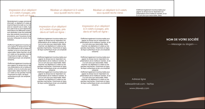 faire depliant 4 volets  8 pages  web design texture contexture structure MIDLU93999