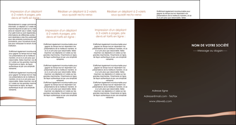 faire depliant 4 volets  8 pages  web design texture contexture structure MIDLU93999