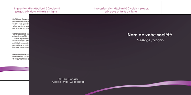 creer modele en ligne depliant 2 volets  4 pages  web design texture contexture structure MIDLU94019