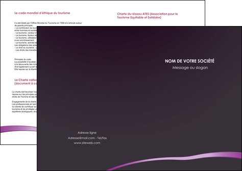 modele depliant 2 volets  4 pages  web design texture contexture structure MIDLU94029