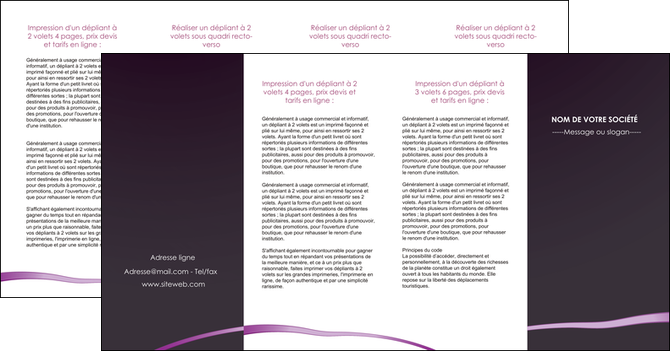 modele depliant 4 volets  8 pages  web design texture contexture structure MIDLU94055