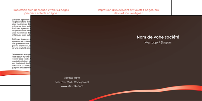 imprimerie depliant 2 volets  4 pages  web design contexture structure fond MIDLU94073
