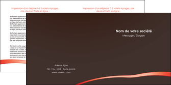 imprimerie depliant 2 volets  4 pages  web design contexture structure fond MIDLU94073