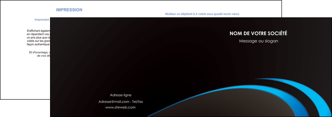 realiser depliant 2 volets  4 pages  web design contexture structure fond MIDLU94219
