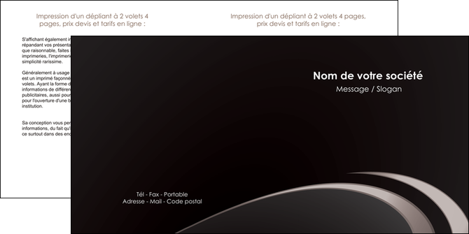 creation graphique en ligne depliant 2 volets  4 pages  web design contexture structure fond MIDLU94265