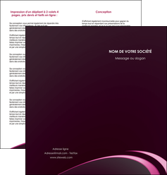 exemple depliant 2 volets  4 pages  contexture structure fond MIDLU94315