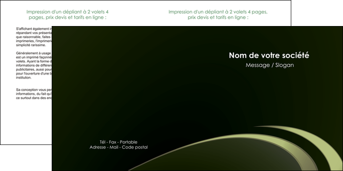 exemple depliant 2 volets  4 pages  texture contexture structure MIDLU94369