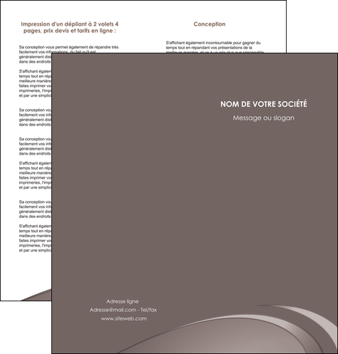 personnaliser maquette depliant 2 volets  4 pages  web design texture contexture structure MIDLU94523