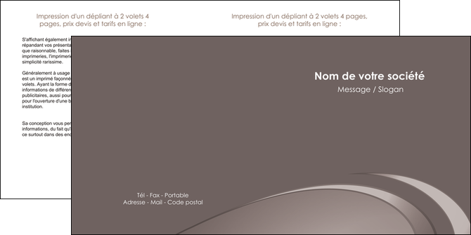 maquette en ligne a personnaliser depliant 2 volets  4 pages  web design texture contexture structure MIDLU94525