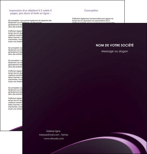 faire depliant 2 volets  4 pages  web design texture contexture structure MIDBE94749