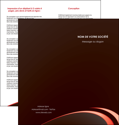 realiser depliant 2 volets  4 pages  web design texture contexture structure MFLUOO94801
